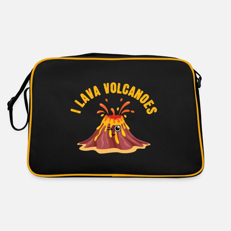 I Lava-Vulkane Retro Tasche