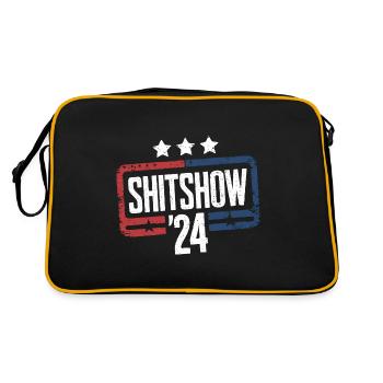 Shitshow 2024 Parodie d’élection politique - Sac Retro - noir/or - Dos