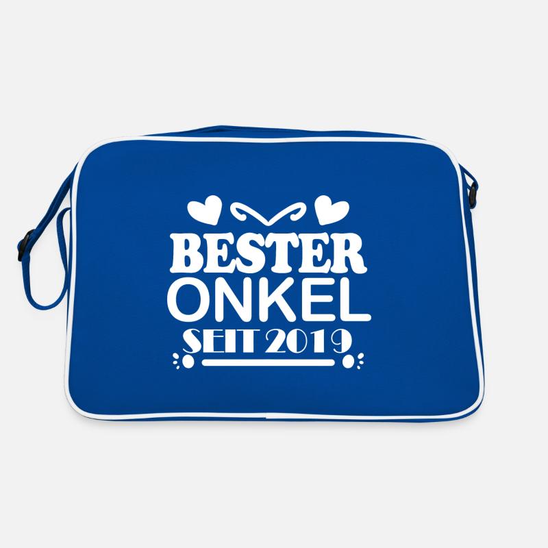 Bester Onkel seit 2019 Retro Tasche