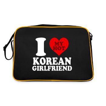 J’aime ma copine coréenne Funny Heart - Sac Retro - noir/or - Dos