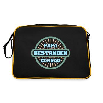 First name Conrad - Retro Bag - black/gold - Back