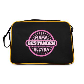 Prénom Aleyna - Sac Retro - noir/or - Dos