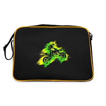 Coureur motocross - Sac Retro - noir/or - Dos