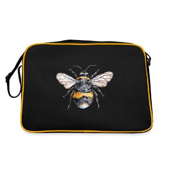 Abeille heureuse - Sac Retro - noir/or - Dos