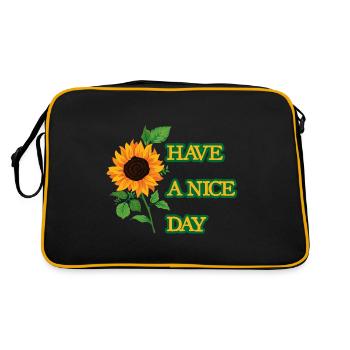 Have a nice day, gifts - Retro Bag - black/gold - Back