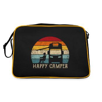 Voyage en caravane en camping caravane en camping-car - Sac Retro - noir/or - Dos