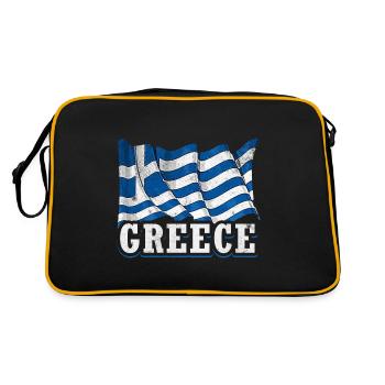 Drapeau grec - Sac Retro - noir/or - Dos