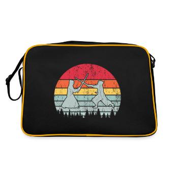 Sport Fechten - Retro Tasche - Schwarz/Gold - Hinten