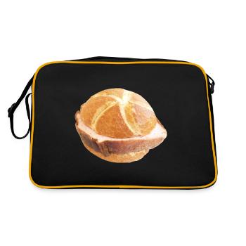 Funny October JGA Team Leberkas Outfit - Retro Bag - black/gold - Back