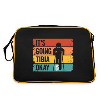 Jeu de mot pour quelqu’un avec un - Sac Retro - noir/or - Dos