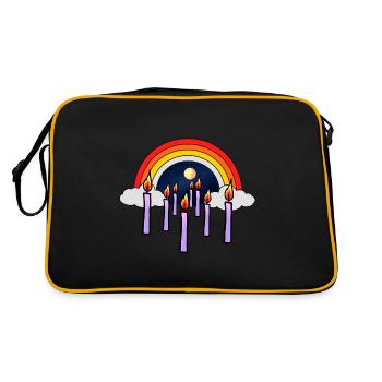 Heaven Grief Beyond Death Mourning Rainbow God - Retro Bag - black/gold - Back
