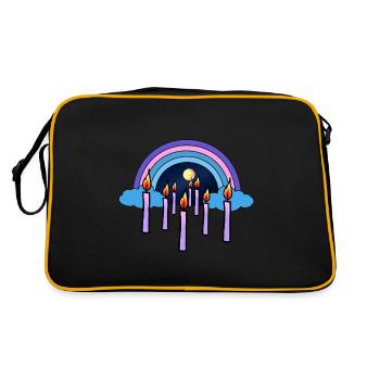 Candles Sky Beyond Rainbow Reincarnation - Retro Bag - black/gold - Back