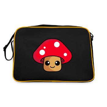 Mushroom Comic - Retro Bag - black/gold - Back