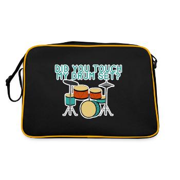 Did You Touch My Drum Set 4 - Retro Bag - black/gold - Back