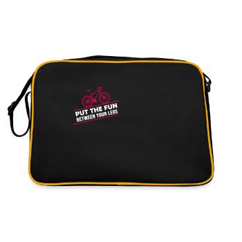 vélo vélo gravelbike vélo tour - Sac Retro - noir/or - Dos