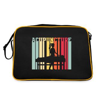 Acupuncture Acupuncture Acupuncturiste Silhouette - Sac Retro - noir/or - Dos