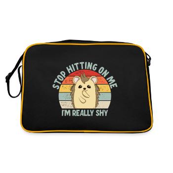 Arrêtez de me draguer, je suis timide - Sac Retro - noir/or - Dos