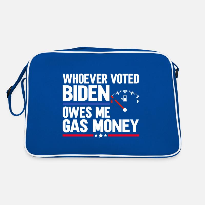 Wer Biden gewählt hat, schuldet mir Benzingeld Retro Tasche