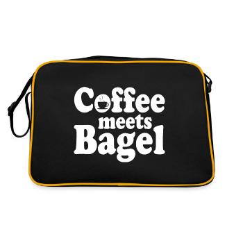 Coffee meets Bagel - Retro Bag - black/gold - Back