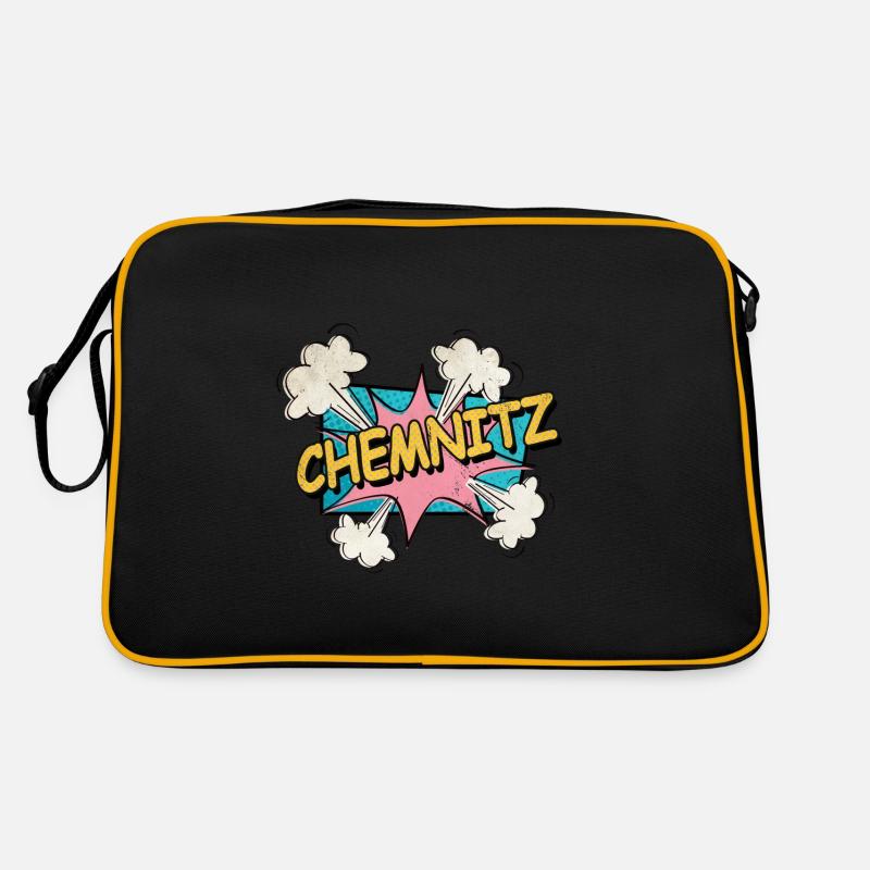 Chemnitz Germany City Font Pop Art Comic Retro Bag