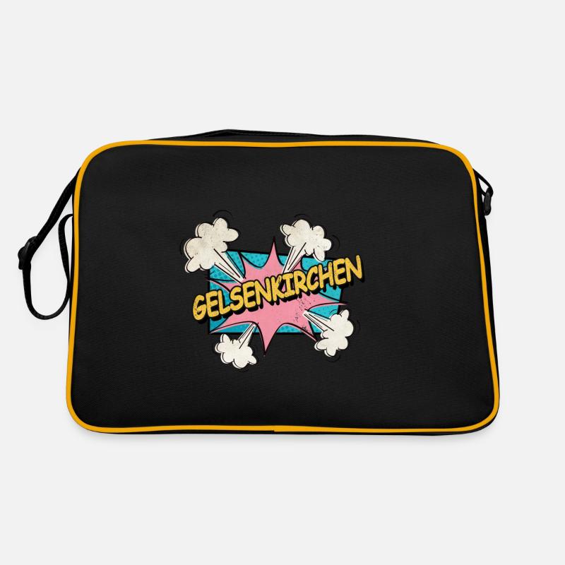 Gelsenkirchen Germany Font Pop Art Comic Retro Bag