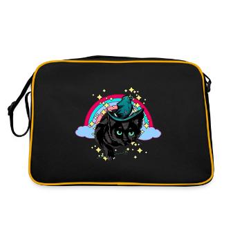 Magic Rainbow Spell Cat Magic - Retro Bag - black/gold - Back
