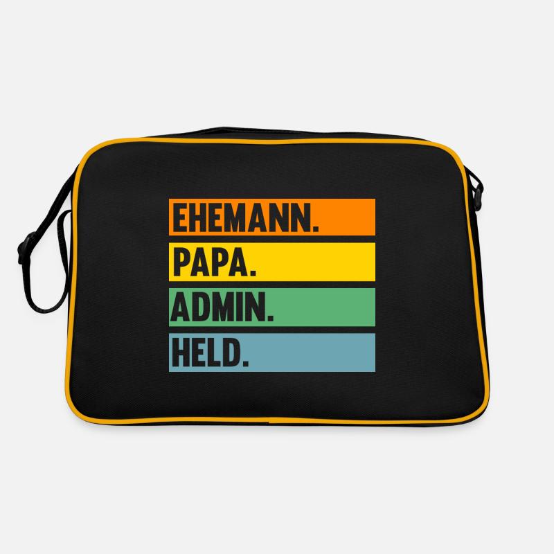 Informatiker Papa Vater Admin Administrator Retro Tasche