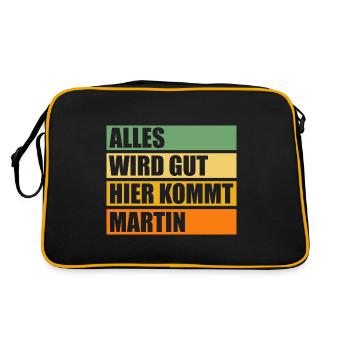 Martin - Sac Retro - noir/or - Dos