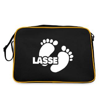 Bébé Lasse - Sac Retro - noir/or - Dos