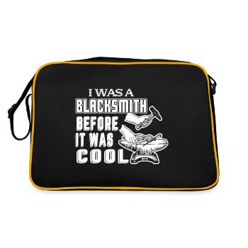 Blacksmith I Was A Blacksmith Before It Was Cool - Retro Bag - black/gold - Back