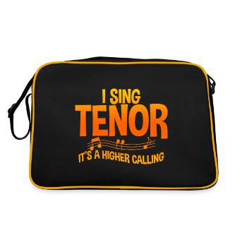 Je chante ténor, c’est une vocation plus haute 2 - Sac Retro - noir/or - Dos