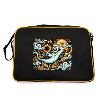 Van Ghost Art Teacher Halloween - Retro Bag - black/gold - Back