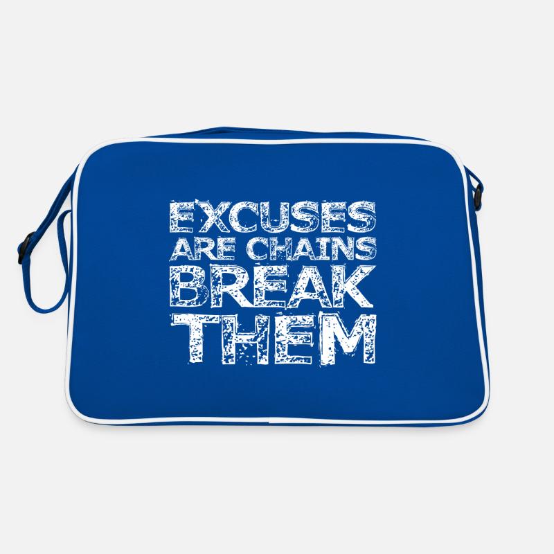 Excuses Are Chains Break Them 3 Retro Bag