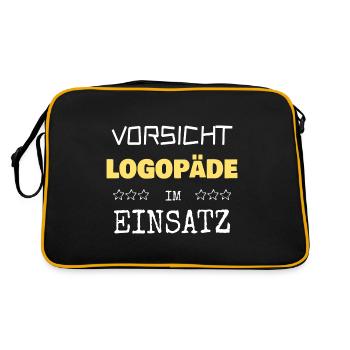 Orthophoniste vocationnelle - Sac Retro - noir/or - Dos
