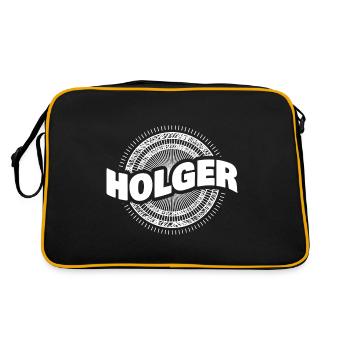 Idée cadeau Holger - Sac Retro - noir/or - Dos