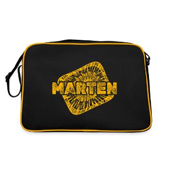 Martre poussière d’étoile - Sac Retro - noir/or - Dos