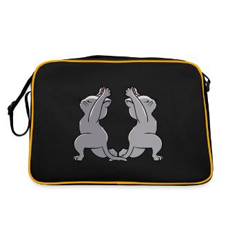 Yoga Cats Yogi Cat - Retro Bag - black/gold - Back