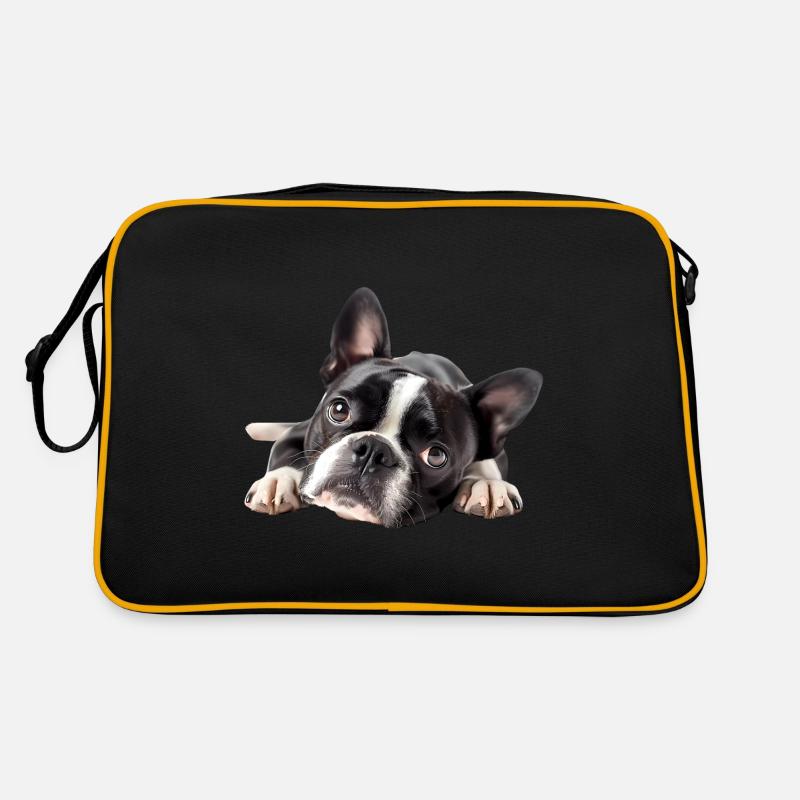 Boston Terrier Retro Tasche
