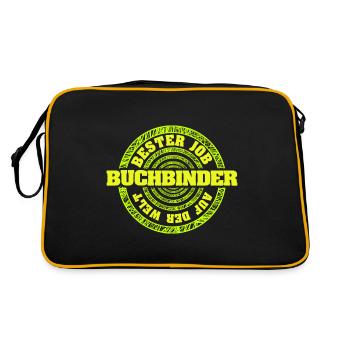 Le relieur comme métier - Sac Retro - noir/or - Dos