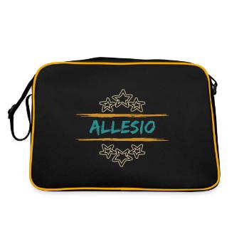 Allesio Allesio - Sac Retro - noir/or - Dos