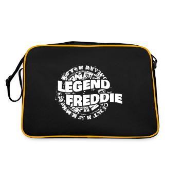 Man Freddie - Retro Bag - black/gold - Back