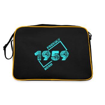 Né en 1959 - Sac Retro - noir/or - Dos