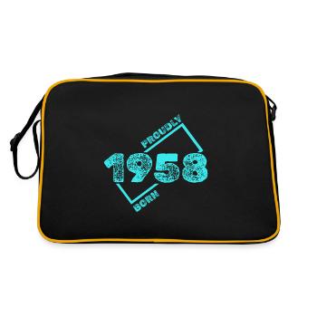 1958 - Retro Tasche - Schwarz/Gold - Hinten