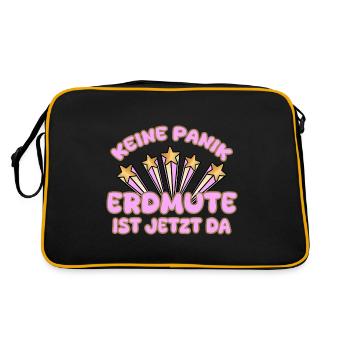 Nom de la femme Erdmute - Sac Retro - noir/or - Dos