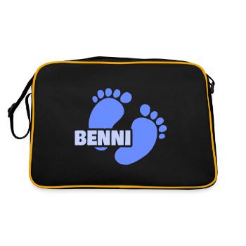 Benni - Retro Bag - black/gold - Back
