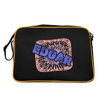 Edgar - Sac Retro - noir/or - Dos