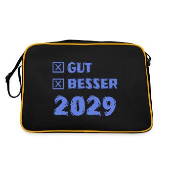 2029 - Sac Retro - noir/or - Dos