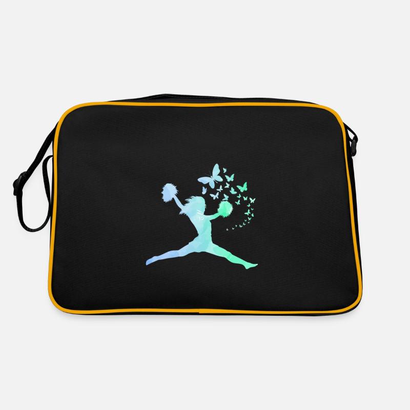 Cheerleader - Retro Tasche - Schwarz/Gold