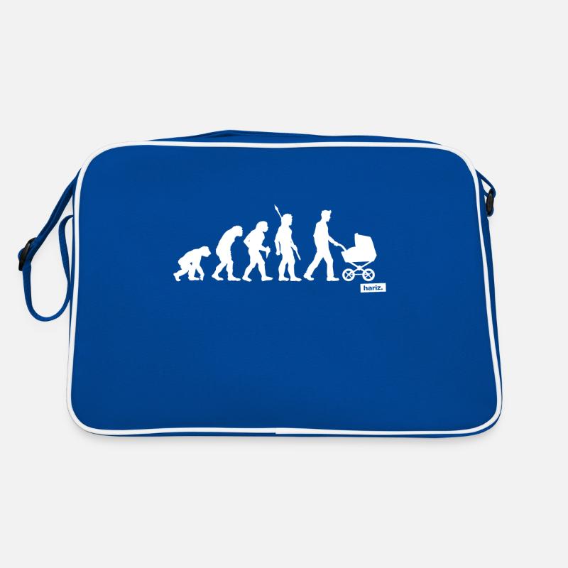 Papa Evolution HARIZ Papa Vatertag Geschenk Retro Tasche