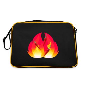 Fiery Chilli schaft Spices Food healthy - Retro Bag - black/gold - Back